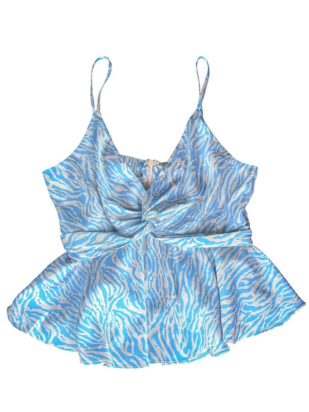Style Rack Silky Peplum Style Tank Top